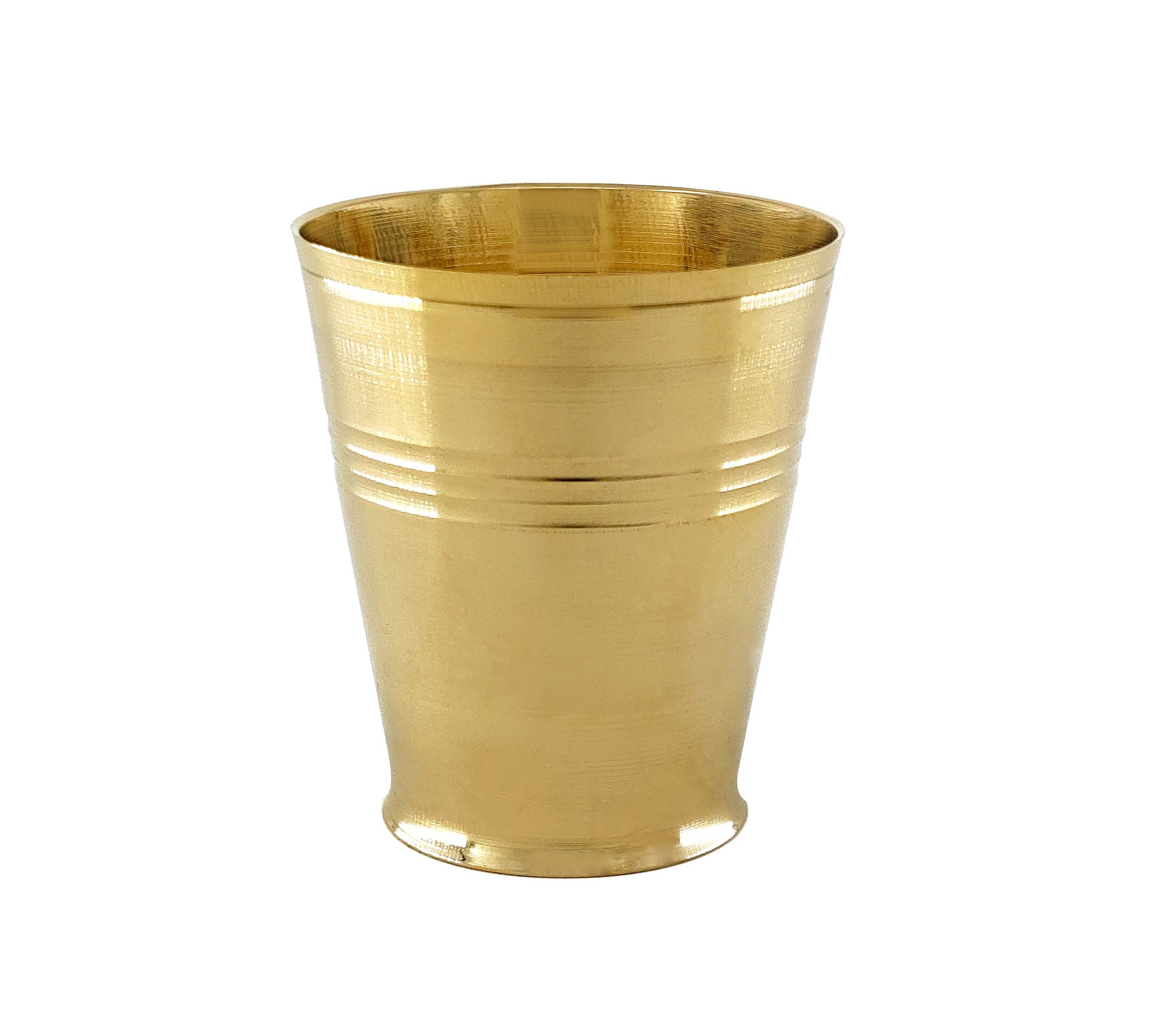 BENGALEN Brass Glass Pooja Articles for Home Temple Decorative Puja Items for Poojan Purpose Return Gift 7 CM