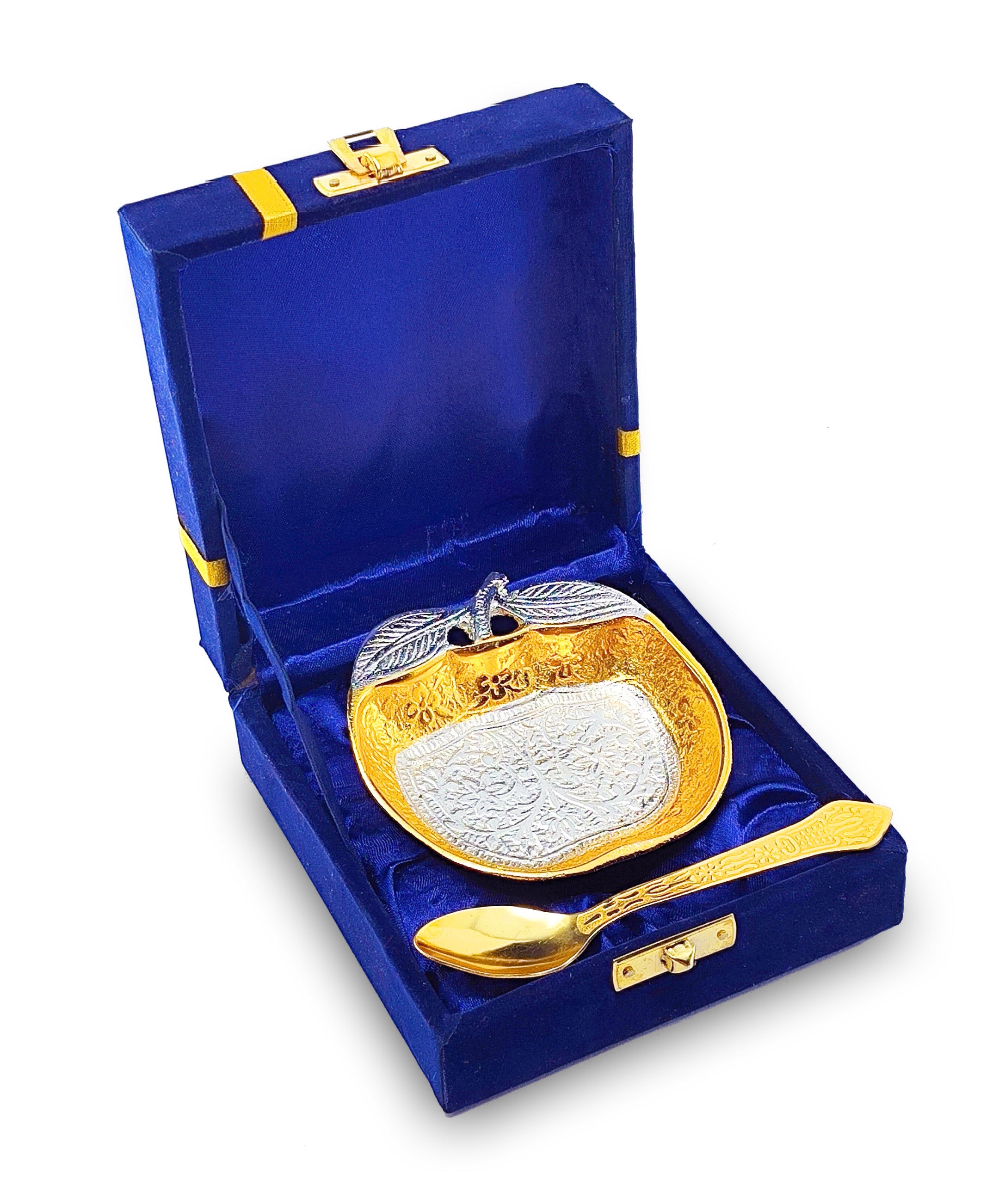 BENGALEN Gold & Silver Plated Bowl Spoon Set