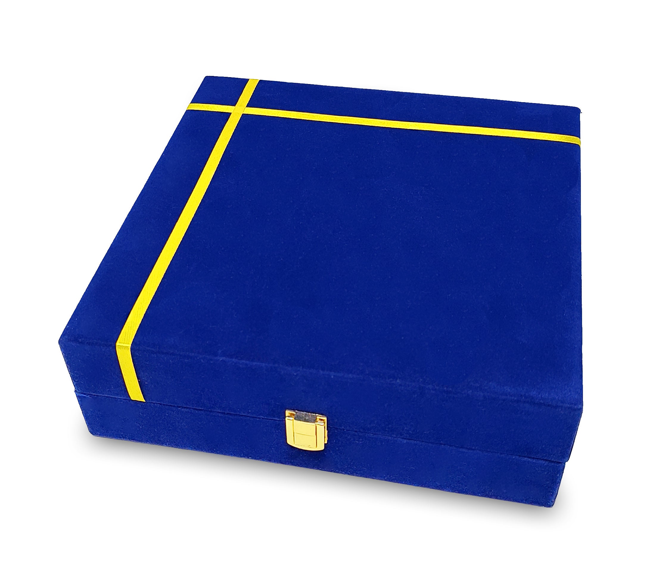 BENGALEN Brass Puja Thali Set with Blue Gift Box 8 Inch
