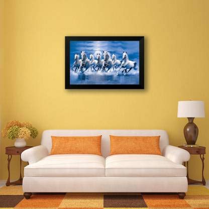Nobility Seven Lucky Running Vastu Horses Painting