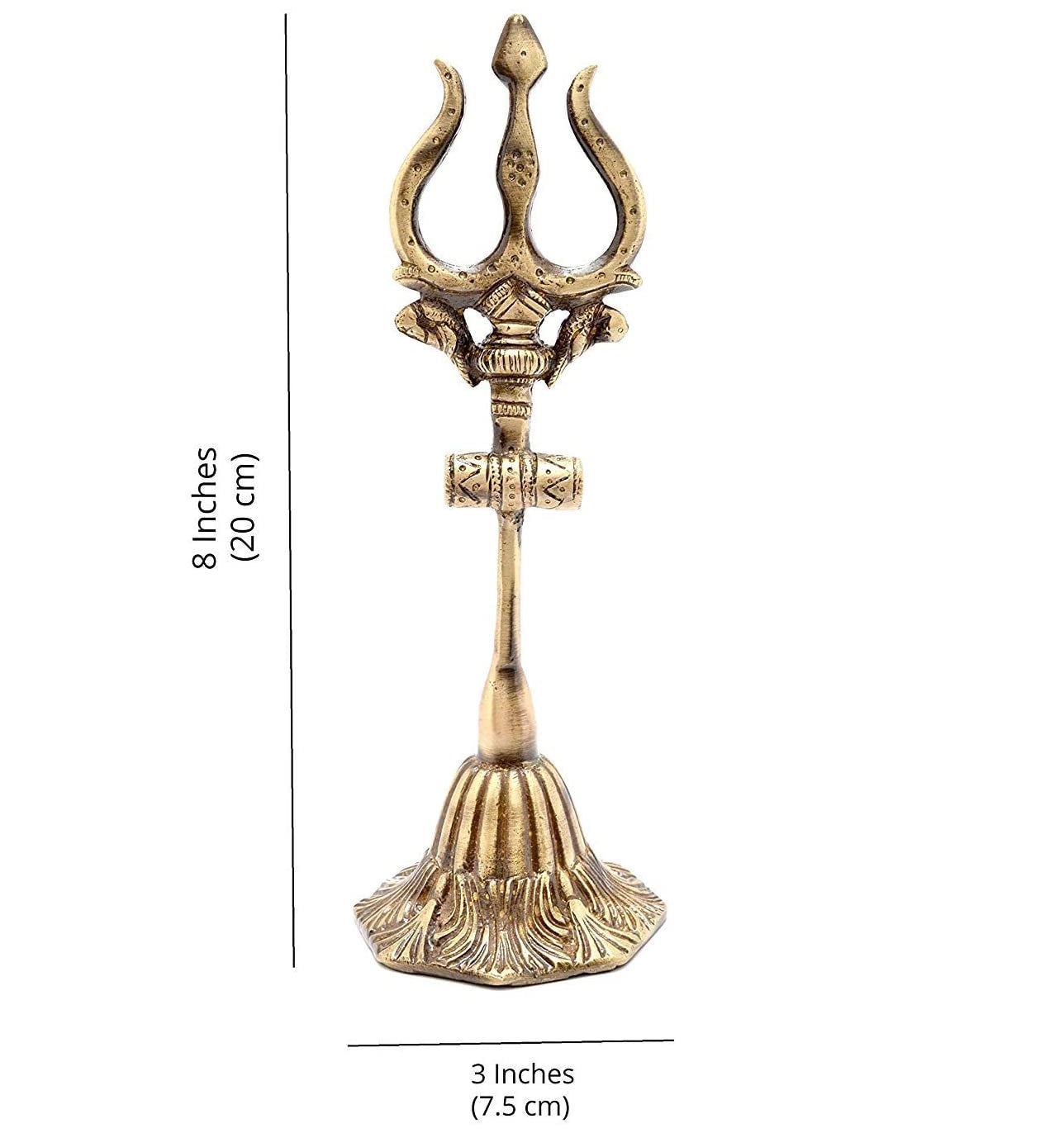 Bengalen Brass Shiva's Trishul - 8 Inches
