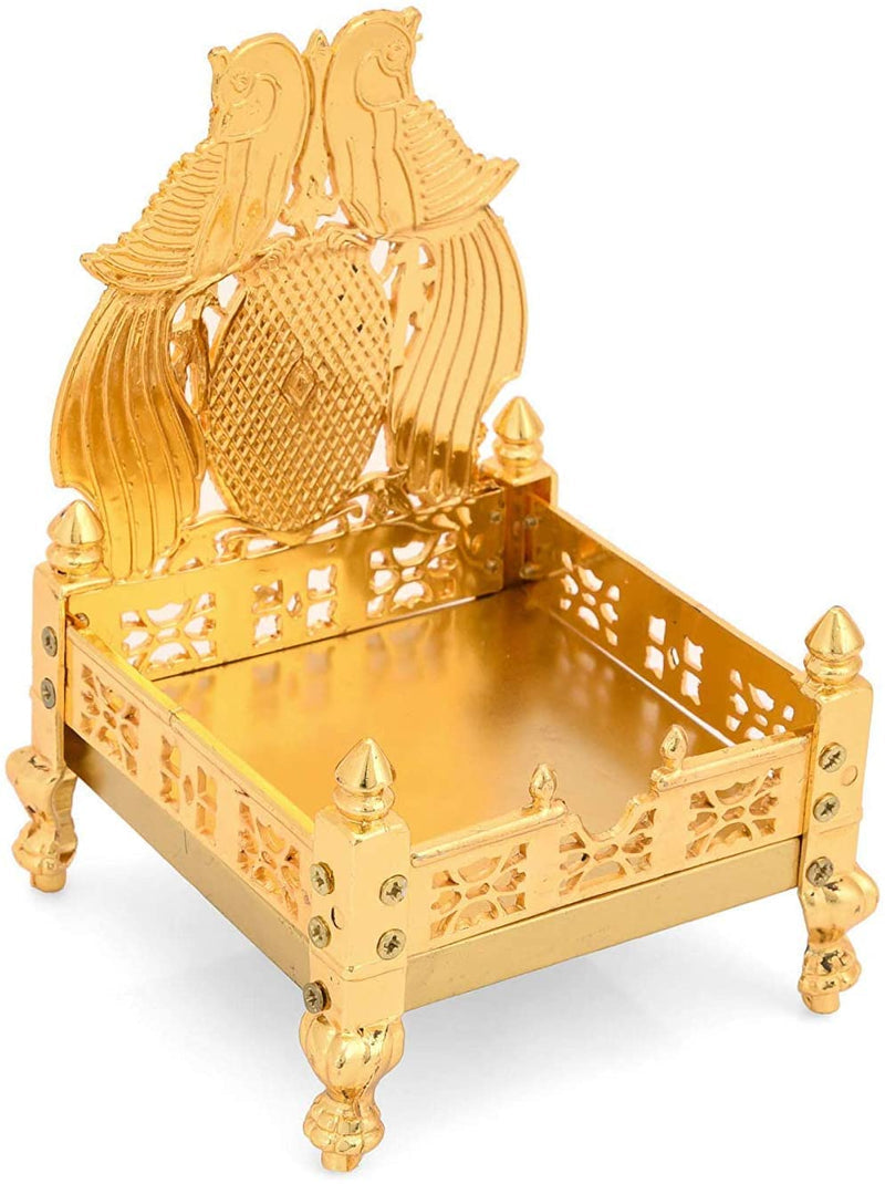 Bengalen God Singhasan, Gold Plated - Size : 4 x 2.5 x 2.5 inch