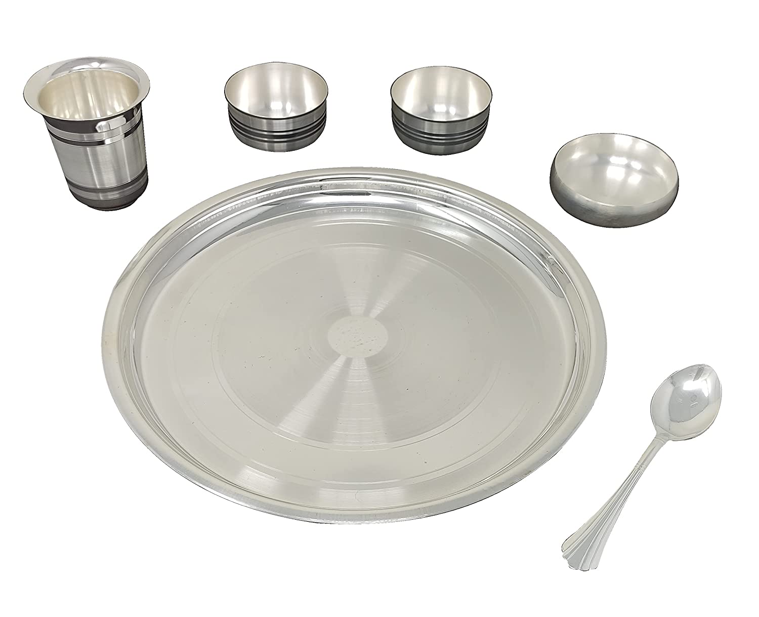 BENGALEN Silver Plated Baby Dinner Set 12 Inch