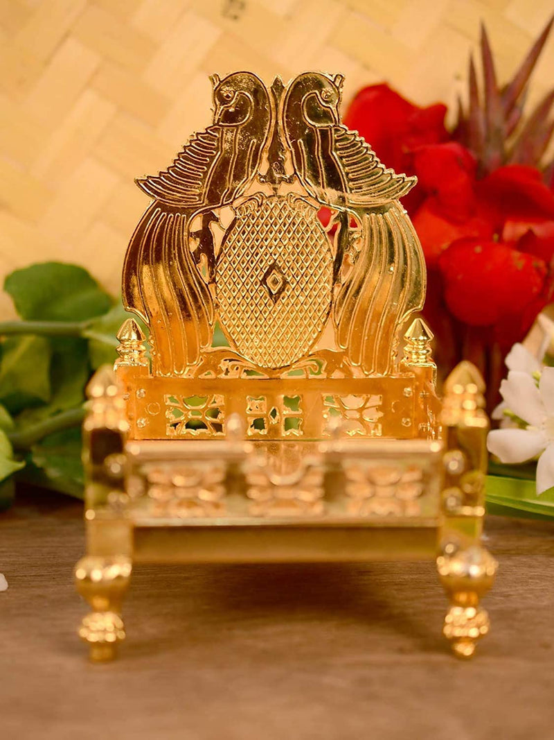 বেঙ্গলেন গড সিংহাসন, গোল্ড প্লেটেড - সাইজ: 6.5 x 4 x 4 ইঞ্চি