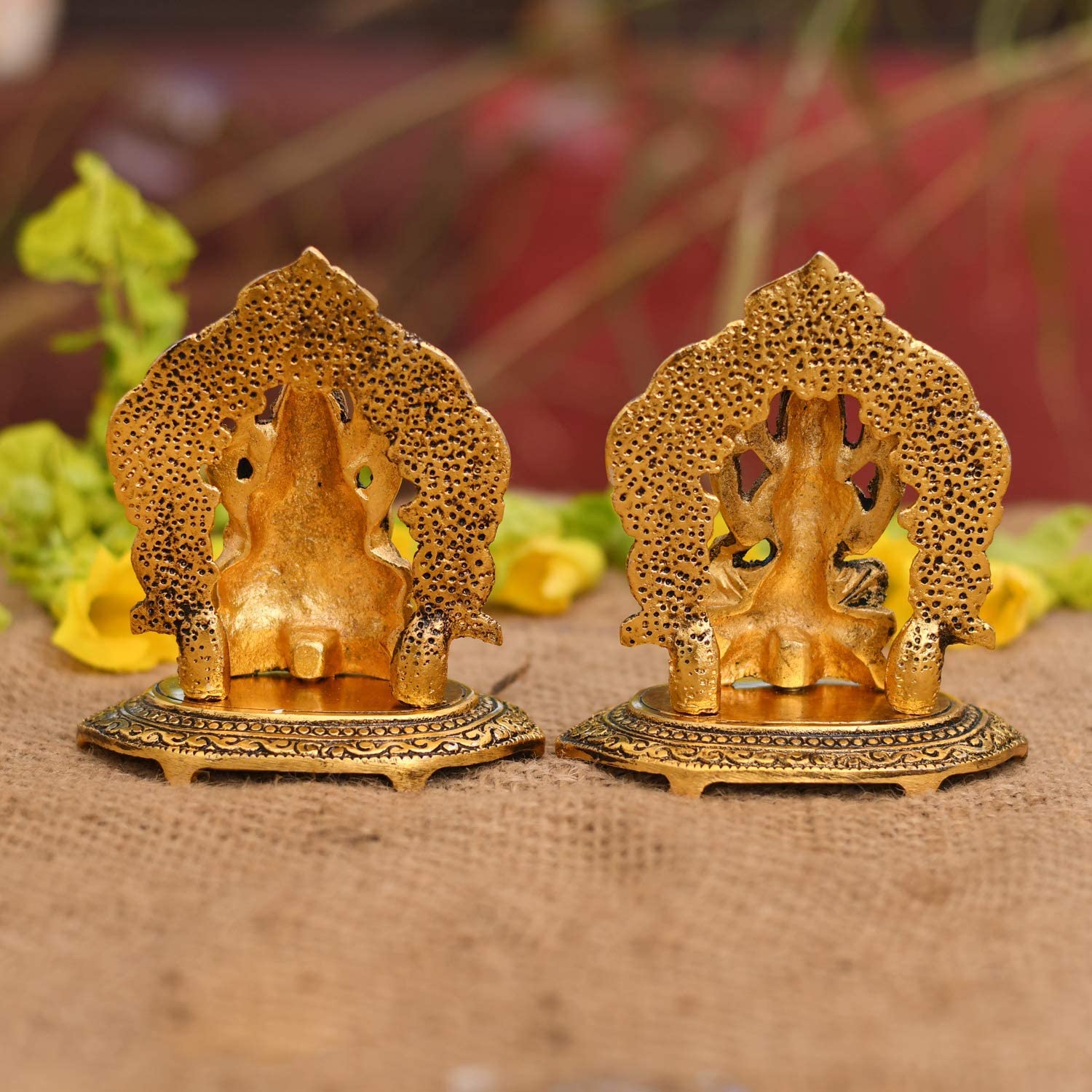 Bengalen Aluminium Laxmi Ganesha Set Idol Showpiece Statue
