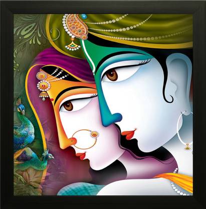 আভিজাত্য রাধে কৃষ্ণ পেইন্টিং ওয়াল আর্ট