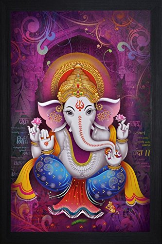 Nobility Ganesh Framed Painting Special Effect Wall Art