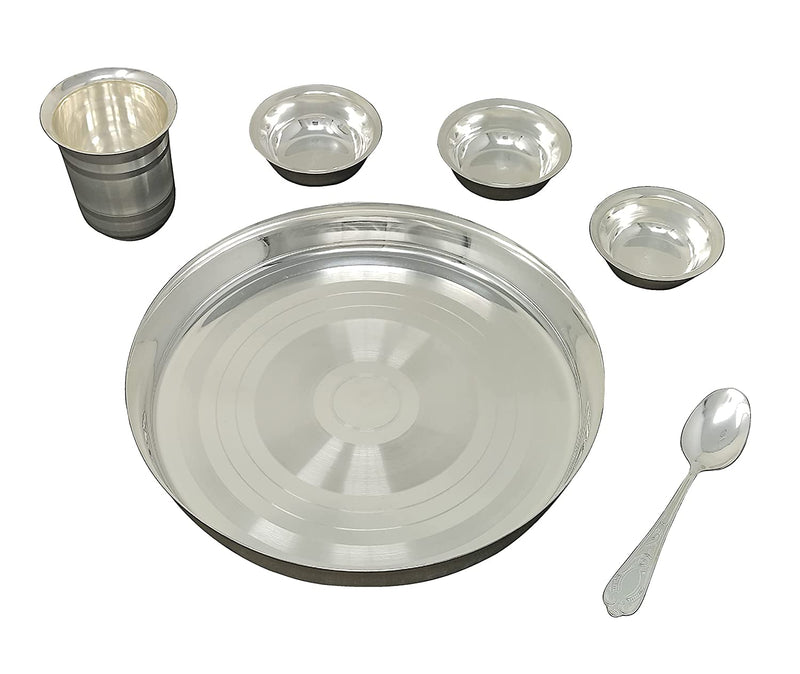 BENGALEN Silver Plated Baby Dinner Set 9 Inch