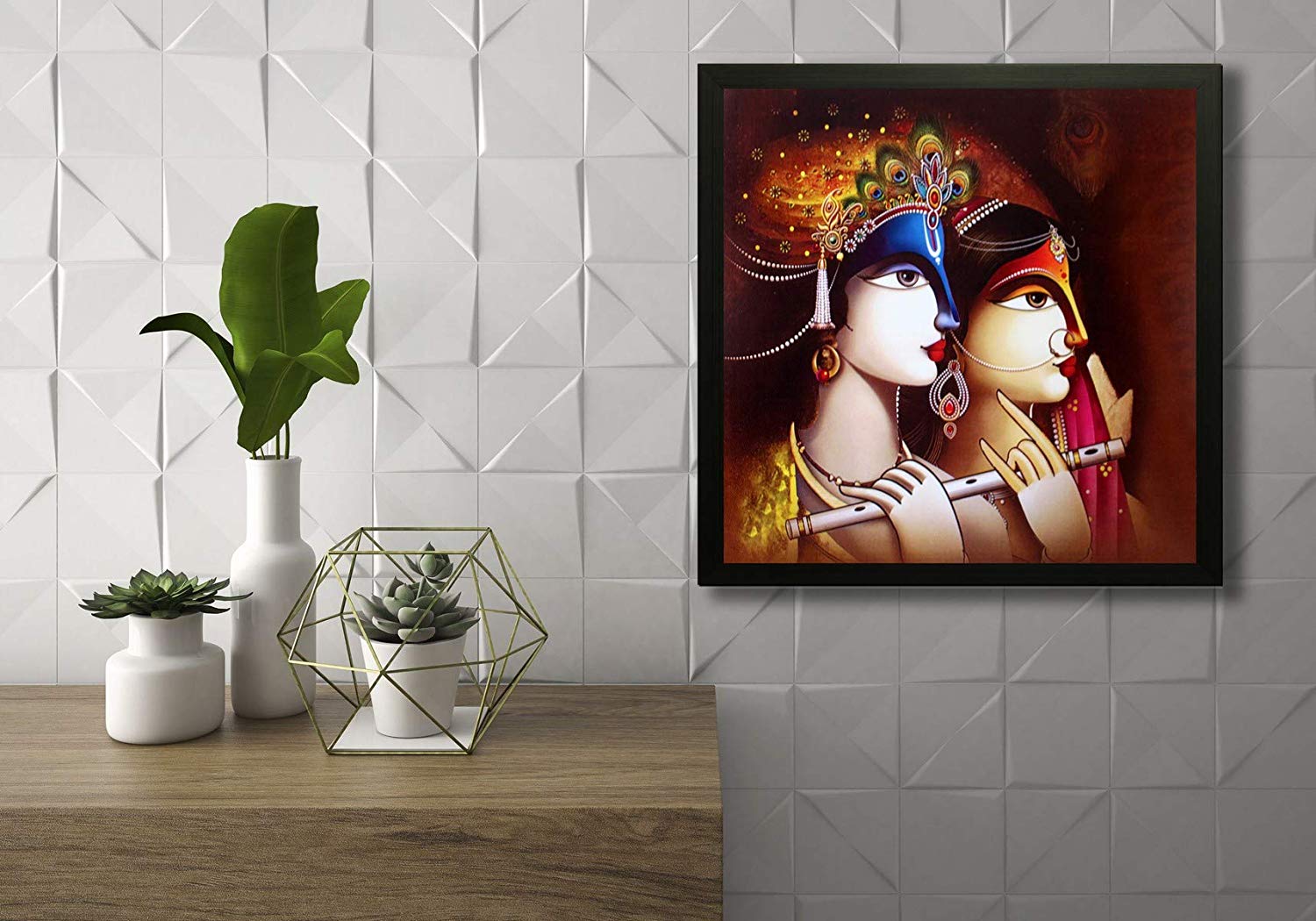 Nobility Radha Krishna Exclusive Framed Wall Art Painting