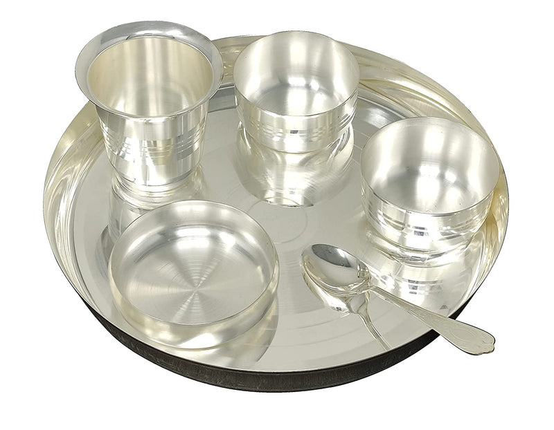 BENGALEN Silver Plated Baby Dinner Set 10 Inch