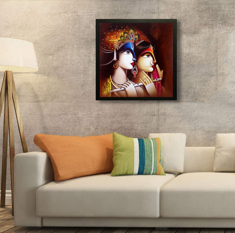 Nobility Radha Krishna Exclusive Framed Wall Art Painting