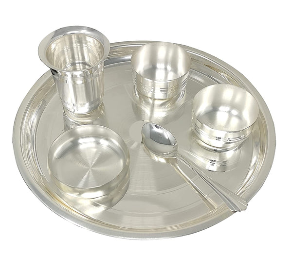 BENGALEN Silver Plated Baby Dinner Set 12 Inch