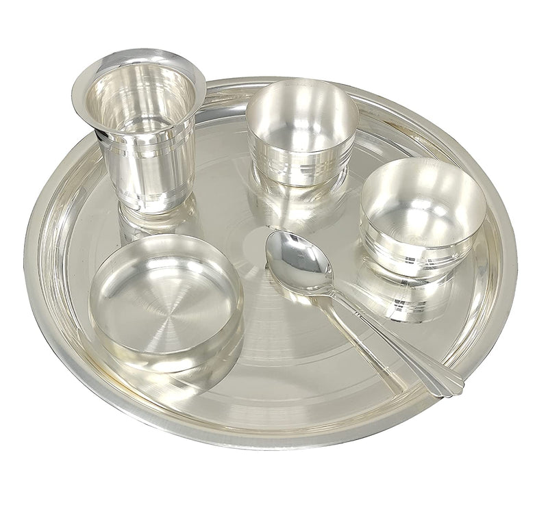 BENGALEN Silver Plated Baby Dinner Set 12 Inch