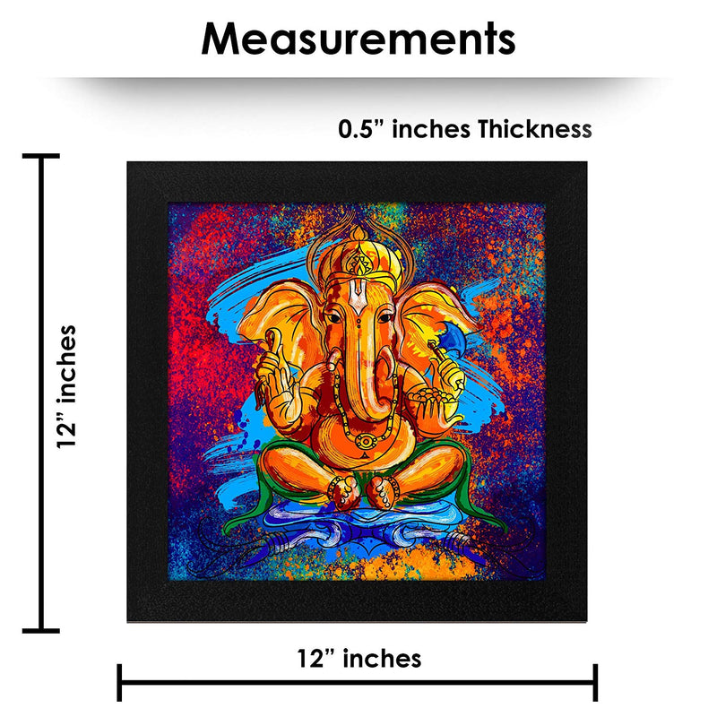 Nobility Ganesha Framed Painting - Special Effect Textured Wall Art Paintings