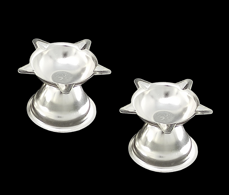 Bengalen Silver Plated Diya Pack of 02